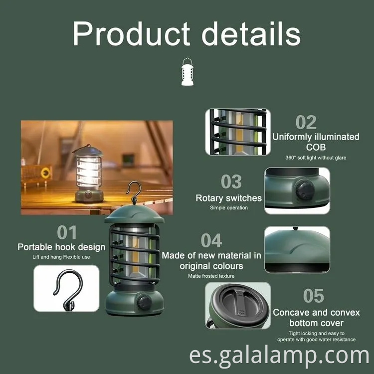 Luces de campamento portátiles Ultimate para aventuras al aire libre y seguridad